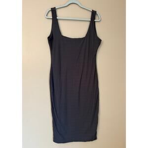 Justify Black Ribbed Bodycon Dress SIZE 2X Stretchable-8% spandex 92% polyester